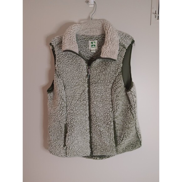 Green Tea Sherpa Vest Size Medium - Picture 1 of 5